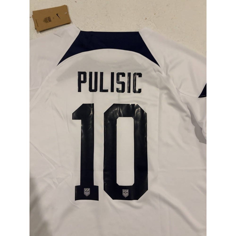 2022 Nike USA Home Soccer Jersey Christian Pulisic Men XL World Cup Qatar - Picture 11 of 11